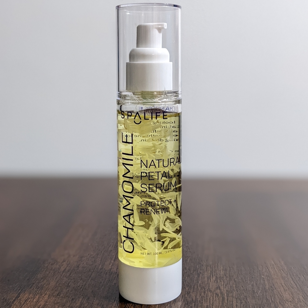 Spa Life Chamomile Protect and Renew Natural Petal Serum, 3.4 Fl oz., New